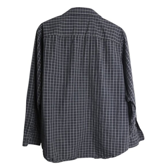 Vintage Calvin Klein Collared Button Down Windowpane Check Shirt Size 16.5 - Picture 4 of 8